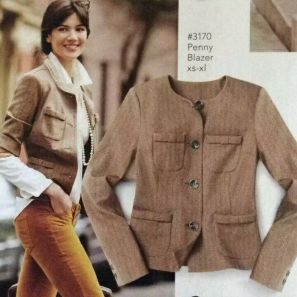 šCabi 3170 Herringbone Fleck Penny Blazer, Size XS - Picture 5 of 14